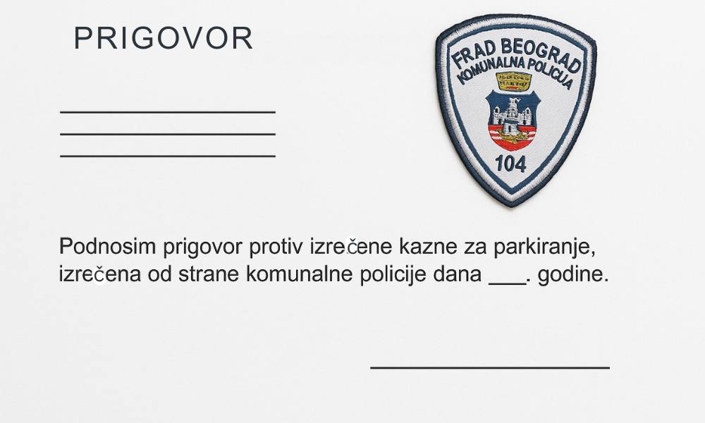 Prigovor na kaznu za parkiranje možete podneti lično, poštom ili elektronski putem portala eUprava