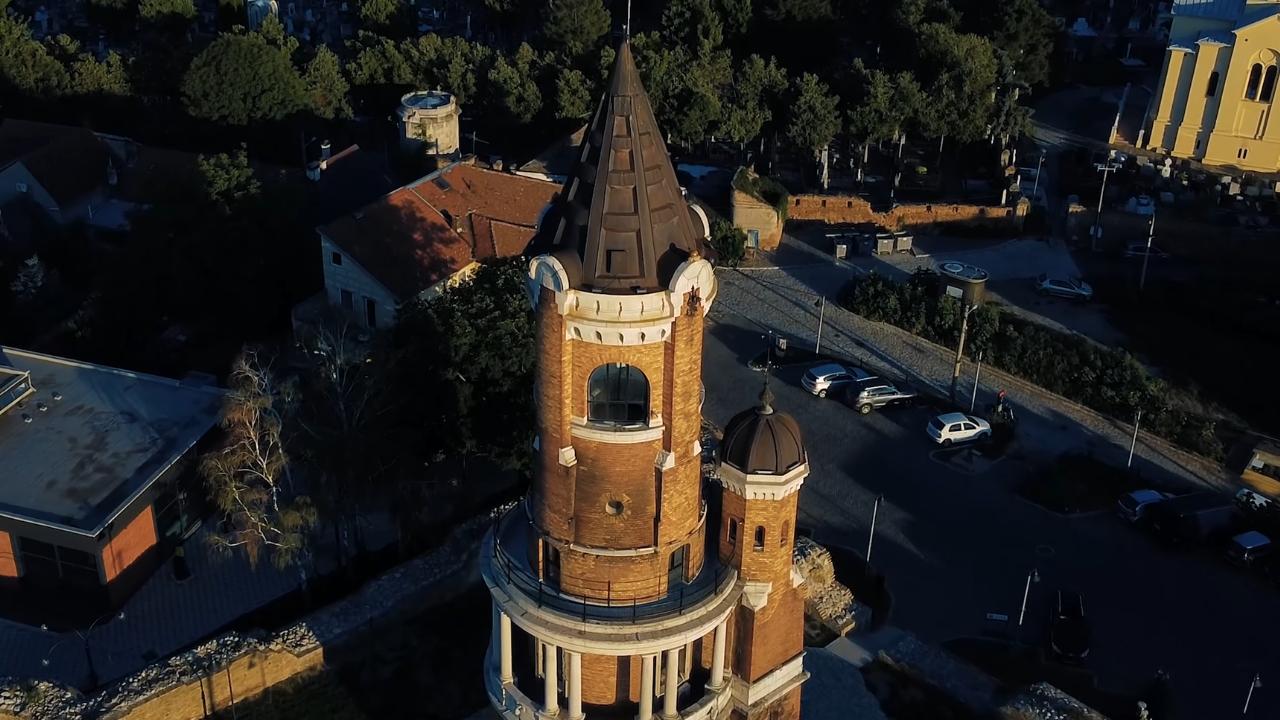 Gardoš kula u Zemunu snimljena iz vazduha
